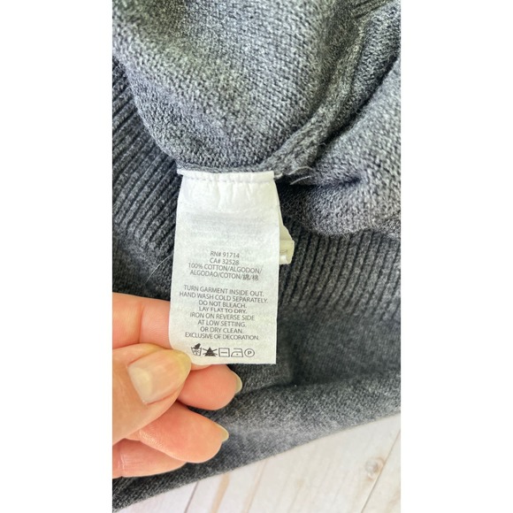 Armani Exchange Gray Sweater with Double Zippers - Size Small - Picture 10 of 11